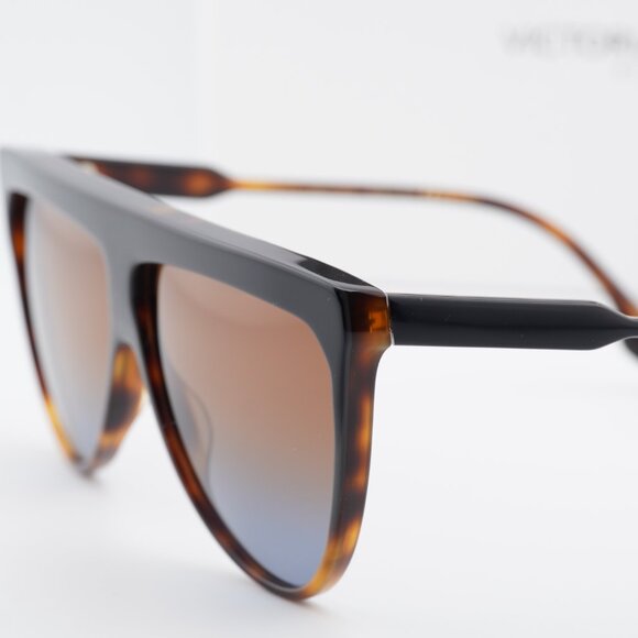 Victoria Beckham VB619S 005 Shield Sunglasses – Black/Tortoise/Brown Gradient main image 8